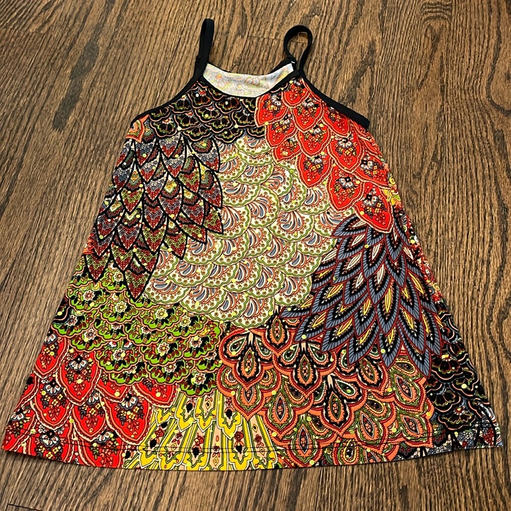 Unique Colorful Paisley Women's Top w sparkle